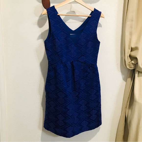 Anthropologie Maeve Averie Aztec Sleeveless Dress Sz 4 - Picture 6 of 11